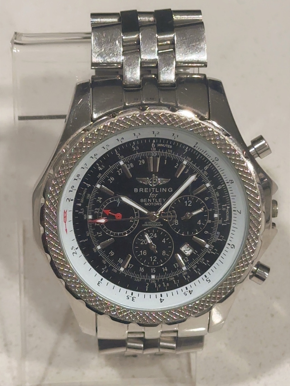 Breitling for Bentley Stainless Steel Men's Watch (description below).